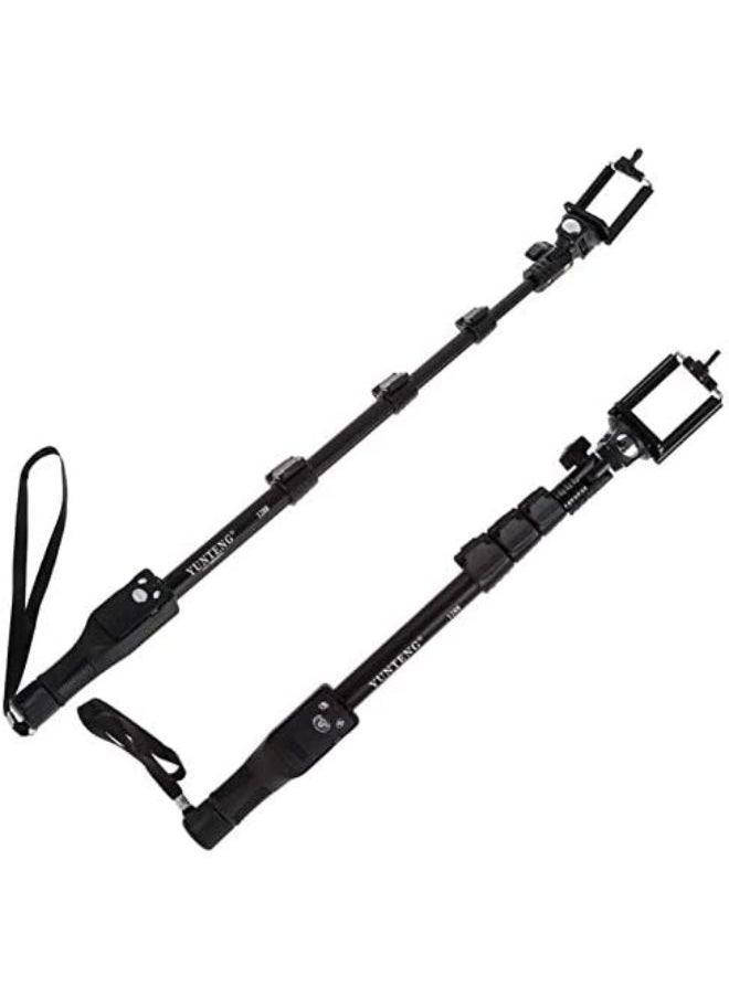 Yunteng Selfie Stick Extendable Handheld Monopod Phone Holder With Bluetooth Shutter for Camera iPhone Android GoPro  - Image 1