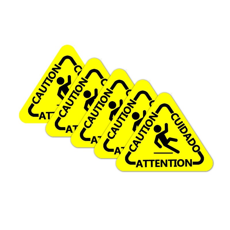 Besttile Caution Wet Floor Sign StickersSlippery When Wet Safety Signs10 Pcs Per Pack