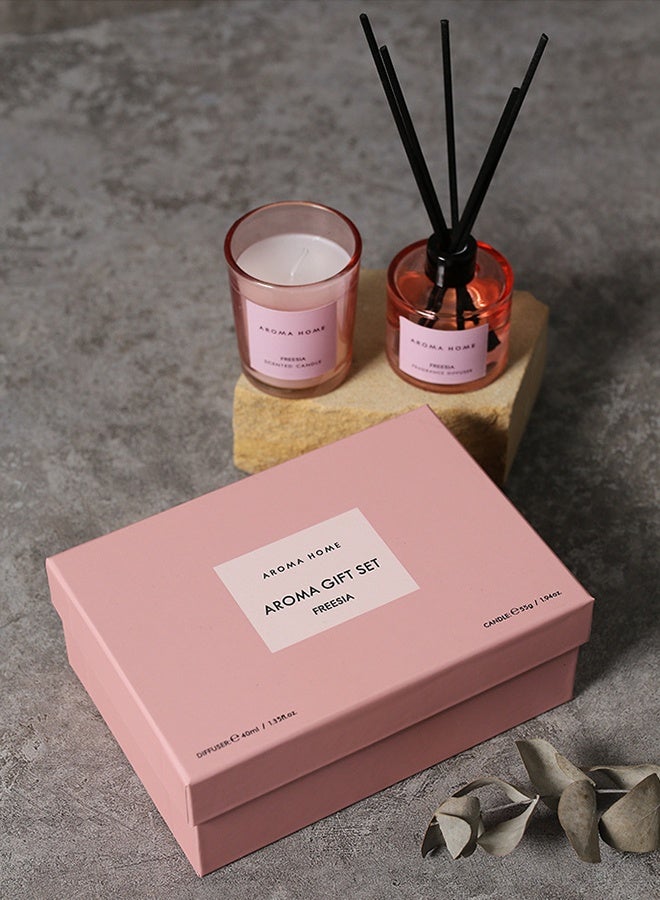 Bolivia's Scented Candles&Reed Diffuser Set for Bedroom Office Gym and Stress Relief, Fragrance Gift Box  - Image 1
