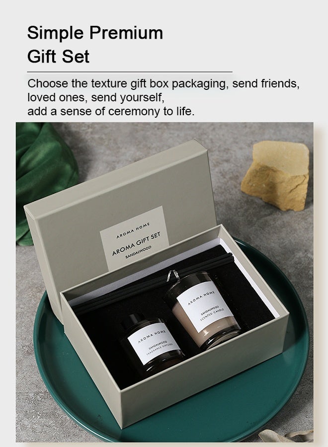 Bolivia's Scented Candles&Reed Diffuser Set for Bedroom Office Gym and Stress Relief, Fragrance Gift Box  - Image 4