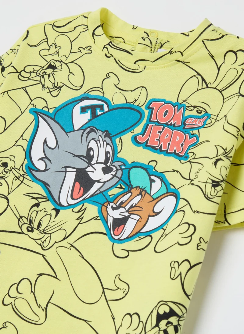 Ovs Jogging Set With Tom & Jerry Print