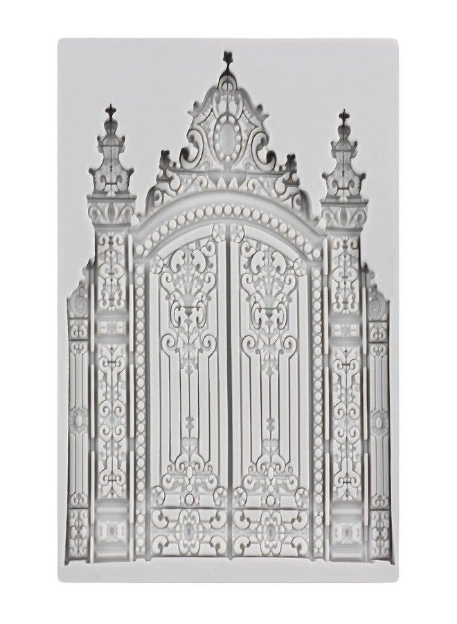 YANQINMS Castle Gate Silicone Molds Castle Fondant Mold For Cake Decorating Cupcake Topper Chocolate Gum Paste Candy Polymer Clay - Image 4