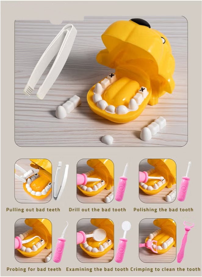 65 قطعة مجموعة أدوات طبيب الأطفال الوردية ، ألعاب تمثيلية مع سماعة الطبيب العاملة وحقيبة حمل المعطف للعب الأدوار الطبية لعبة تعليمية مجموعة لعب الطبيب للأولاد والبنات من عمر 3 سنوات فما فوق - Image 2