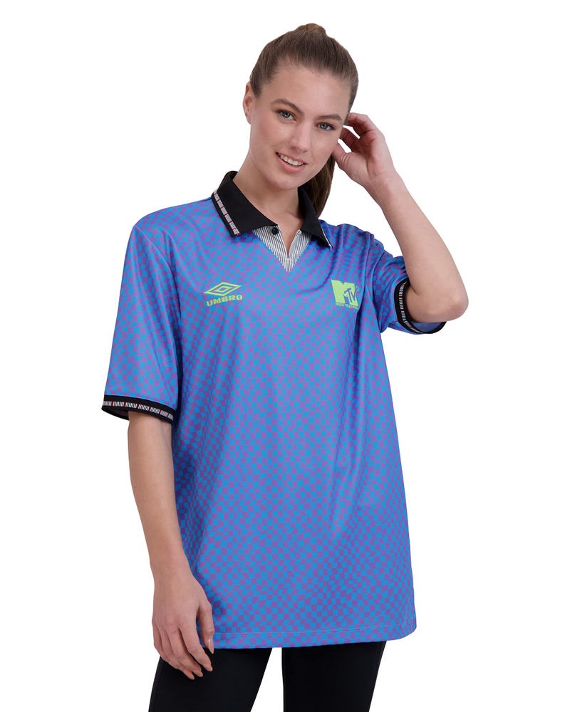 umbro قميص أمبرو × إم تي في، مالibu الأزرق/فيرى وren - Image 3