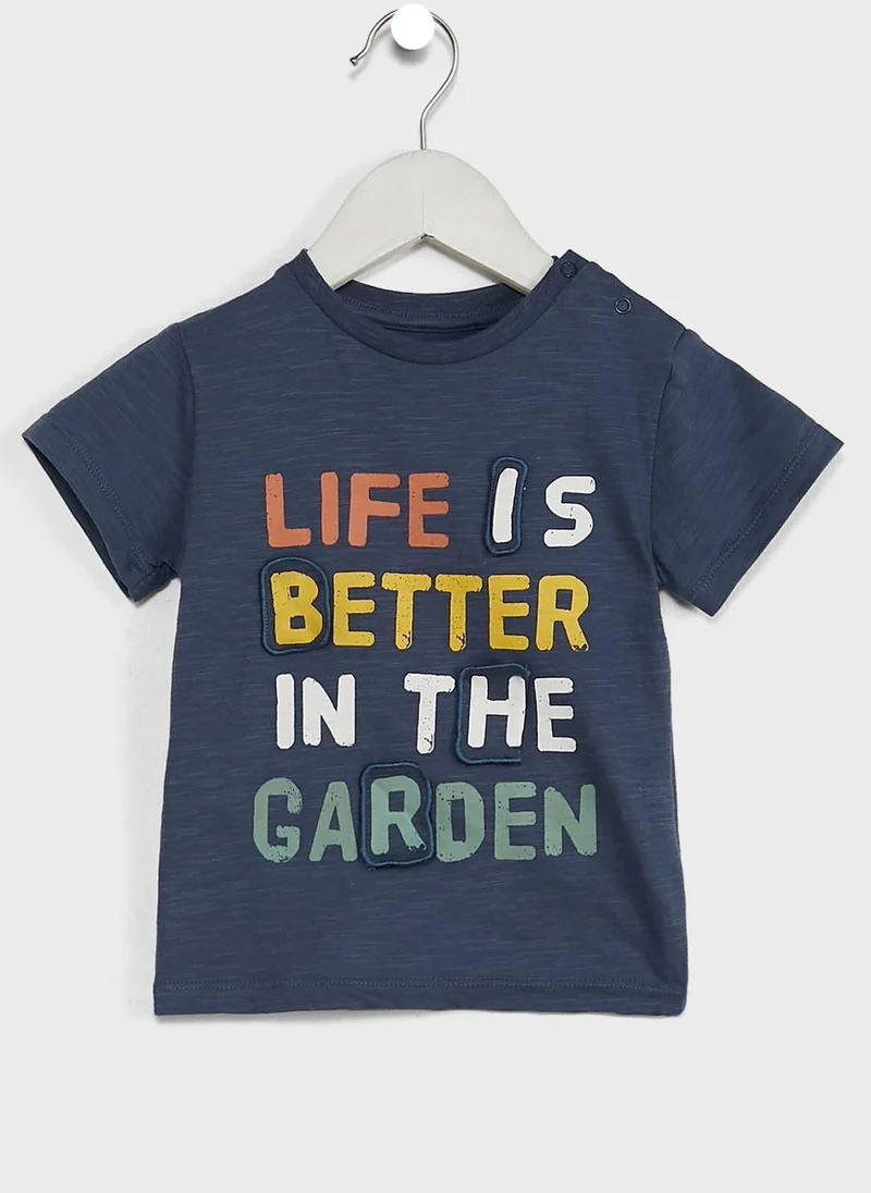 Zippy Infant Slogan T-Shirt & Shorts Set