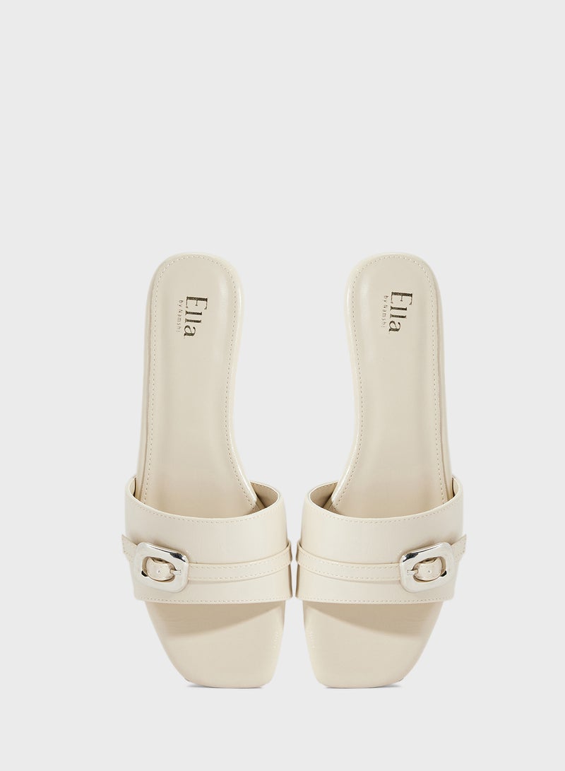 ELLA Flat Sandal With Buckle  - Image 4