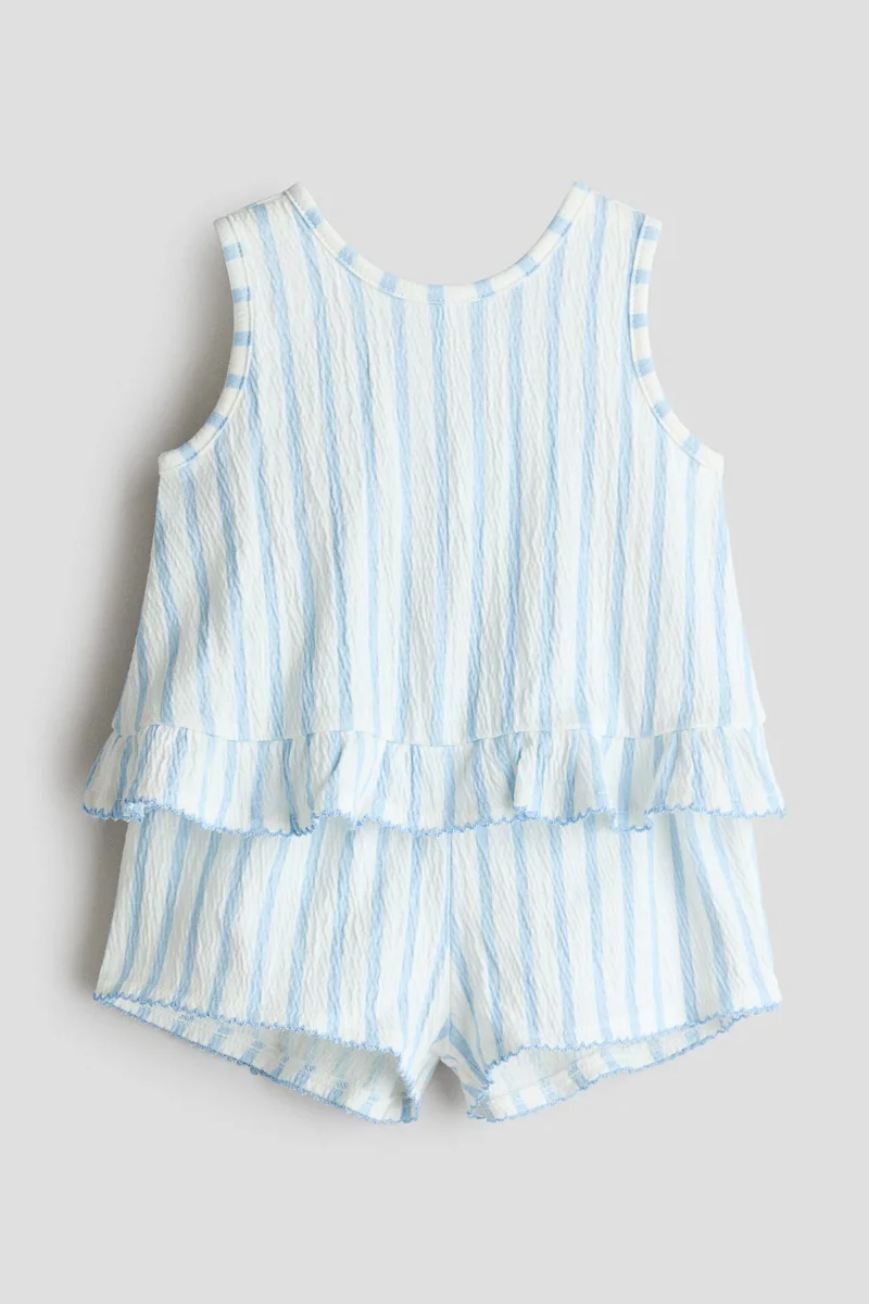H&M 2-piece crinkled cotton set