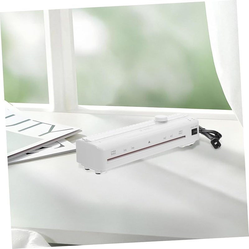 Tehaux Compact Laminator Machine 20 Sheets White Dual Temperature Hot Cold Laminating for Home Office - Image 5