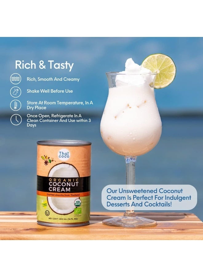 Thai Coco Organic Coconut Cream - Unsweetened - Image 5
