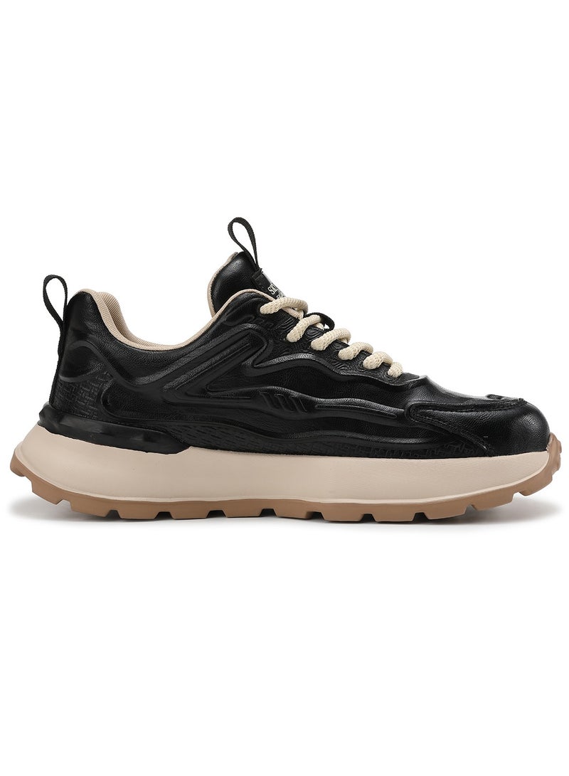 Sky View SKY VIEW Men Fashion Casual Shoes Mid Top Wide Hiking Sneakers Non-Slip Trekking Walking Shoes Running Shoes for Men with Arch Support  - Image 2