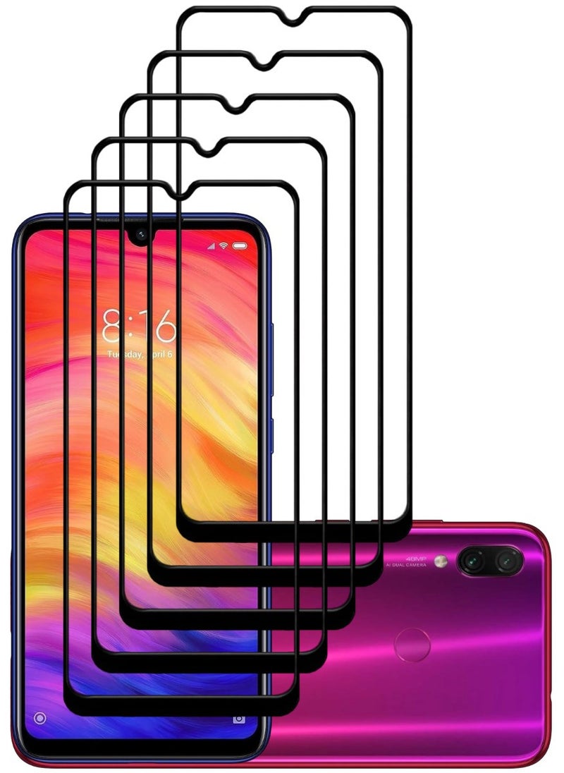 ACLIX 5 Pieces Antistatic ESD Dustproof Premium Quality High Definition Tempered Glass Screen Protector Designed For Xiaomi Redmi Note 7 - Image 1