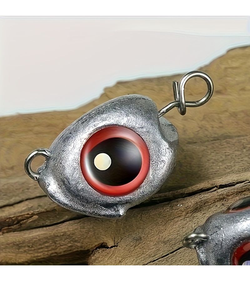 25pcs Glow in the Dark Fish Eye Fishing Lure Set 10g with Anti Snag Hooks for Bass Pike Snakehead Freshwater - Image 2