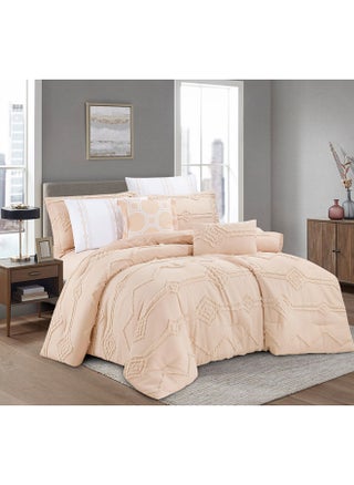 Comforter Set Made Of Soft Silky Fabric With A Modern Distinctive And Prominent Pattern That Satisfies All Tastes 8 Pieces King Size - pzsku/Z5E3F094FA6C9D432023FZ/45/_/1725215430/0f3bf649-7184-41ee-85fd-619ef0321224