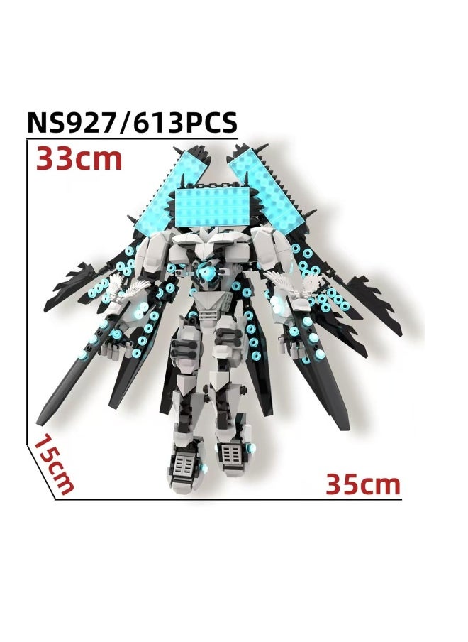 Toilet man VS monitoring man toys Skibidi toilet children's building blocks Titan computer emperor NS927  - Image 2