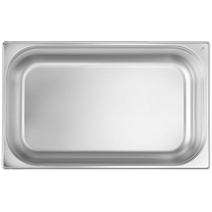 هندي Recipiente Gn 11Contenedor GnBordes RedondeadosResistente A Temperaturas De 40A 300CApto Para HornosCongeladoresCalientaplatosBao Mara28L530X325XH 200MmAcero Inoxable - Image 3