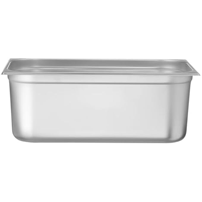 هندي Recipiente Gn 11Contenedor GnBordes RedondeadosResistente A Temperaturas De 40A 300CApto Para HornosCongeladoresCalientaplatosBao Mara28L530X325XH 200MmAcero Inoxable - Image 2
