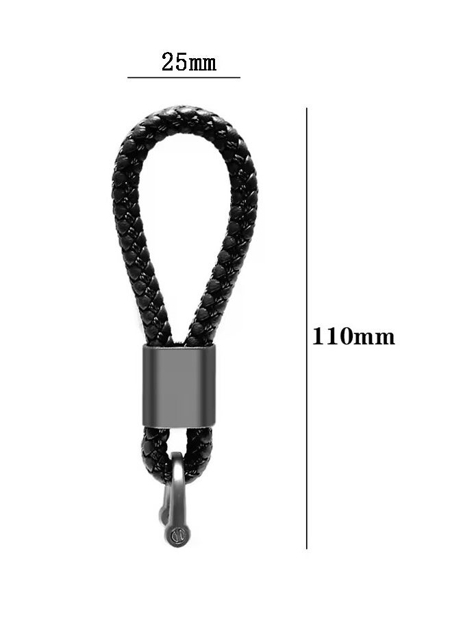 Goolsky Braided Lanyard Key Ring for Fiat, Metal, Custom Logo, Car Accessories, 500C, 500X, 500L, 500L, Abarth, High Quality  - Image 4