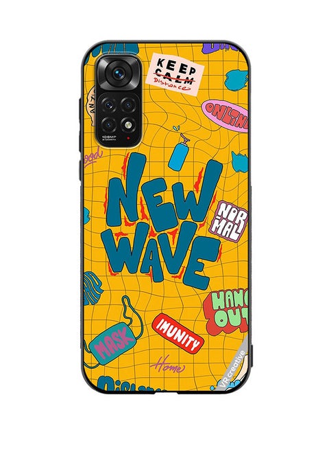 Protective Case Cover For Xiaomi Redmi Note 11S Multiple Logo Design Design Multicolour