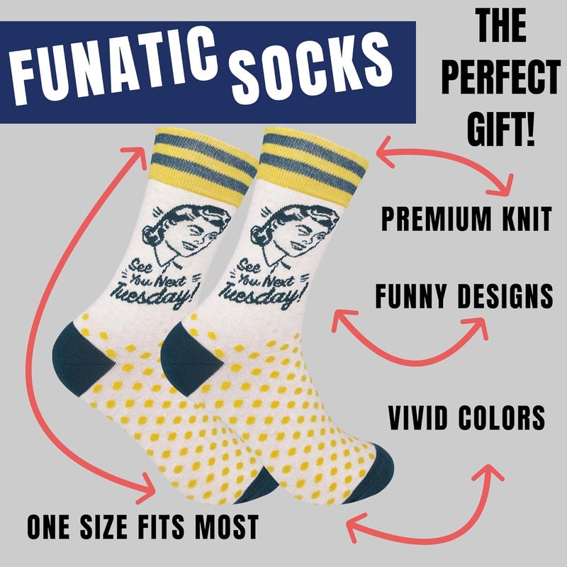 FUNATIC Store Funny and Crazy Socks with Sayings - Novelty Gifts for Men, Women, Teens - Image 2