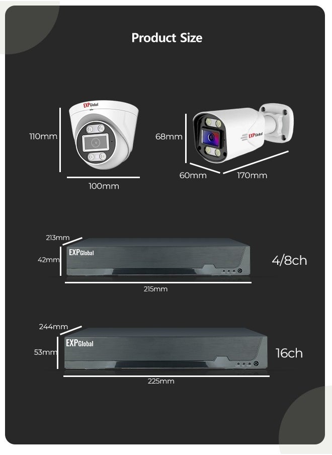 4 channel IP video recorder with POE/4K POE NVR H.265/ONVIF, PoE power, software motion sensor, remote access