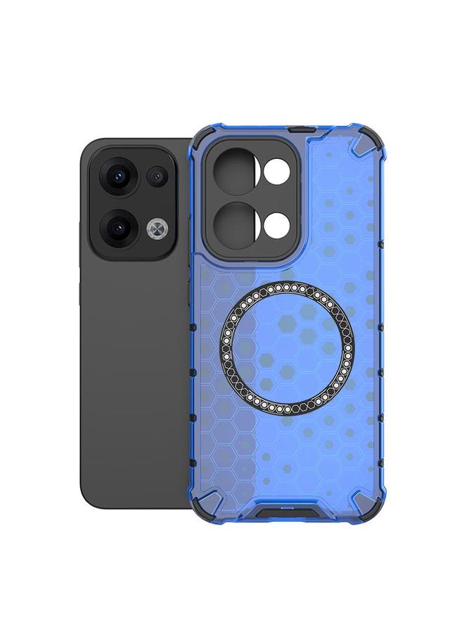 S-TOP Case For OPPO Reno13 5G Global Honeycomb Magnetic Ring Shockproof Phone Case - Image 1
