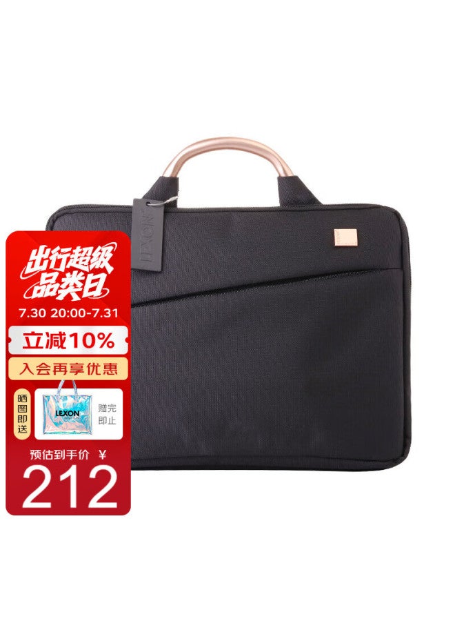 Lexon Business Ultra-Thin Laptop Bag For Women, Double-Layer Handbag, Notebook 15.6-Inch Briefcase - Image 1
