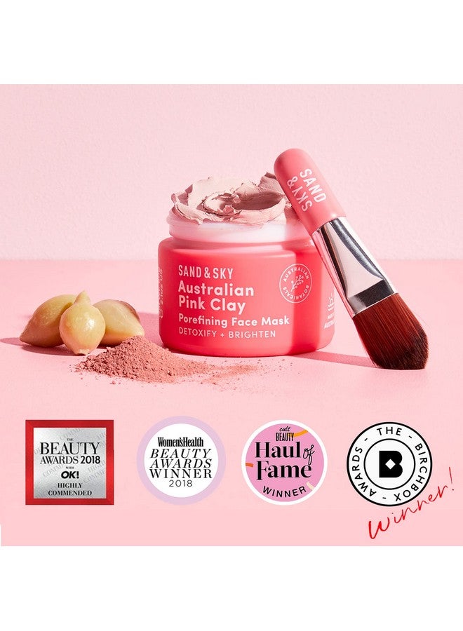 Sand & Sky Australian Pink Clay Porefining Mask For Blackheads. Evens Skin Tone. - Image 2