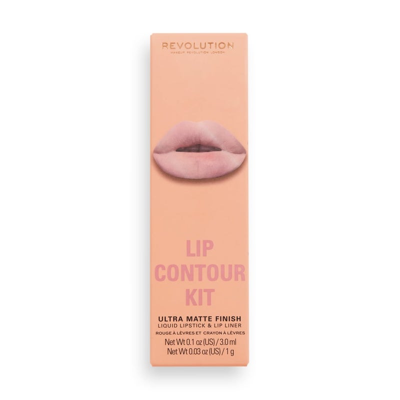 Revolution Lip Contour Matte Lipstick & Liner Duo – Stunner - Image 2