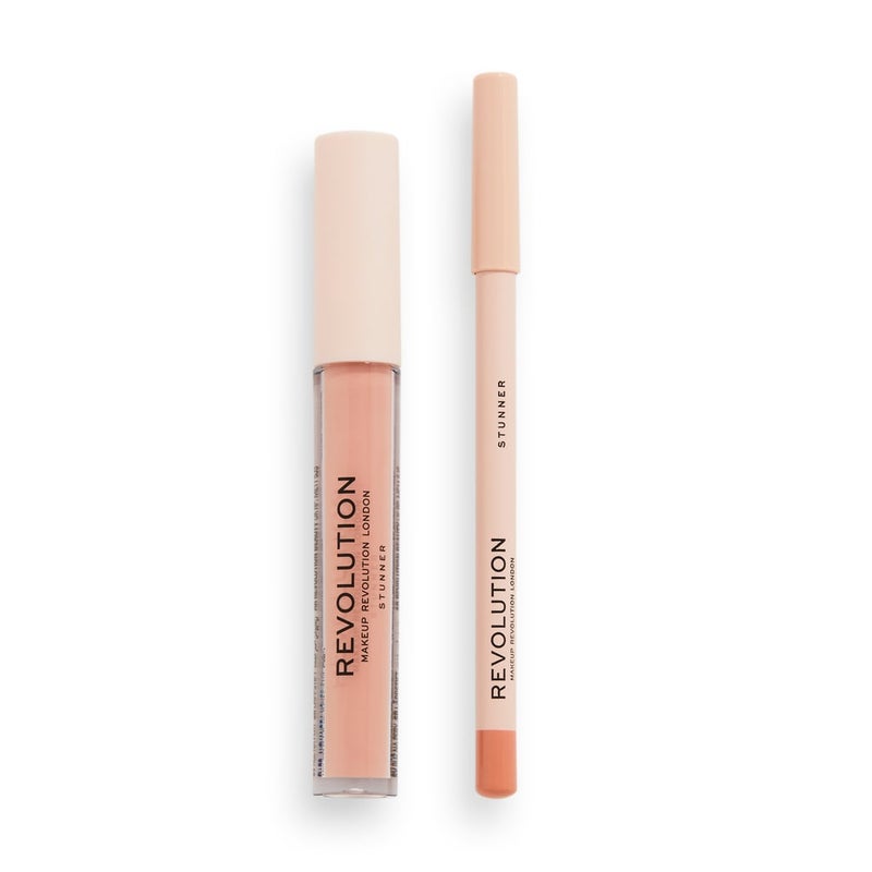 Revolution Lip Contour Matte Lipstick & Liner Duo – Stunner - Image 4