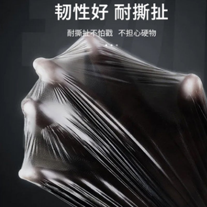 Large Garbage Bag 80*100 Thick Black Garbage Bag Sanitation Large White Bucket El Kitchen Household Plastic Bag - Image 3