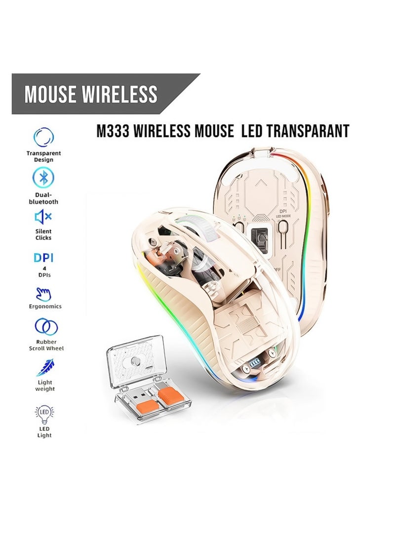 GREEN LION 2400 DPI Rechargeable Wireless Turtle Mouse with 10 Meter Range (Click with Clarity) , Green Lion - Black  - Image 3