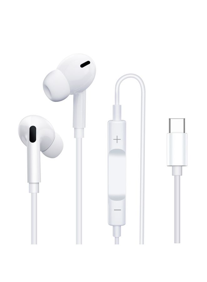 KUULAA KL-O84 Wired In-Ear TPE Wire Silicone Earmuffs Earphones, Interface: Type-C/USB-C - Image 1