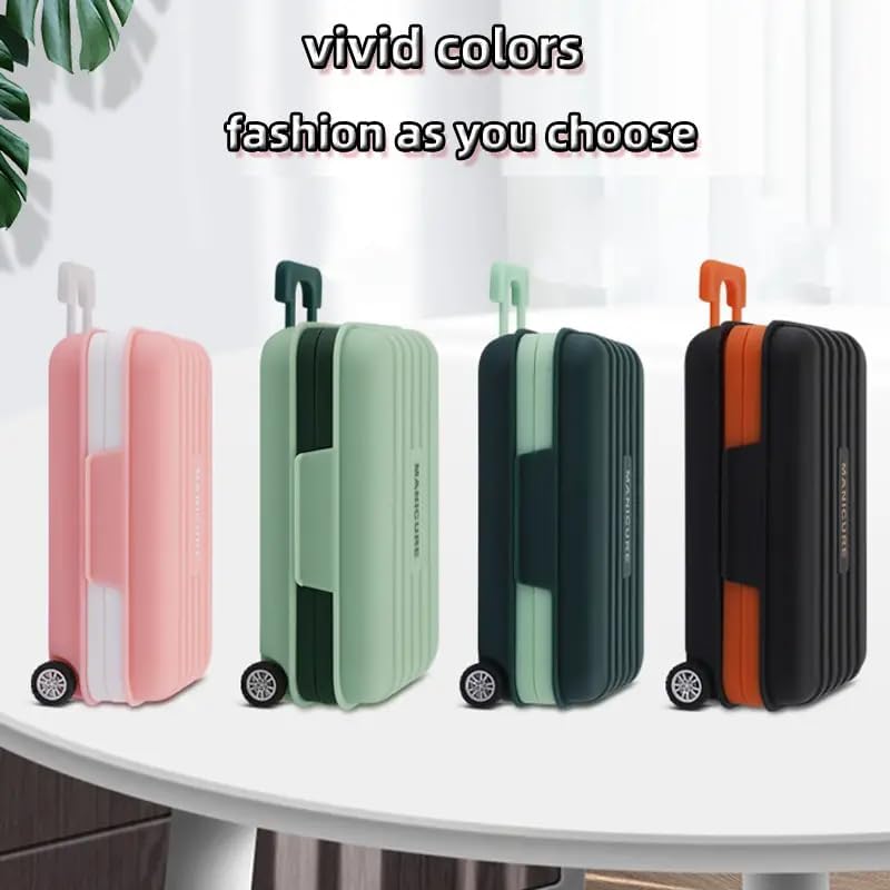 WHISKET 12pcs Manicure Kit,Pedicure Kit,Professional Grooming Kit,Nail Tools with Luxurious Travel Case (Peppermint Green) - Image 4