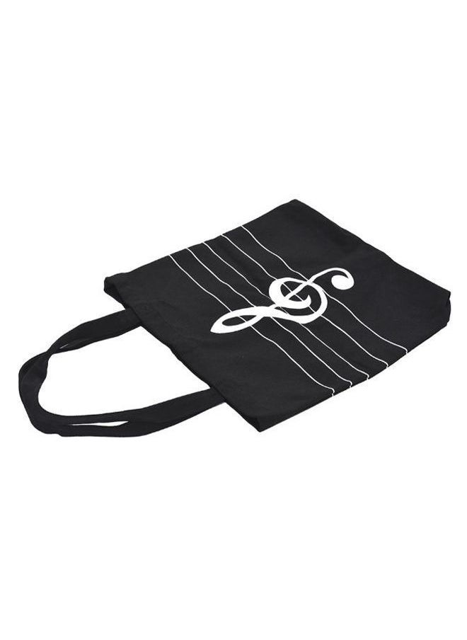 null - Musical High Notes Pattern Tote Bag - Image 1