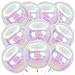 KALOR 10 Pcs 22 Inch Iridescent Mylar Balloons Large 4D Giant Round Foil Balloon Big Mirror Metallic Balloons for Birthday Party Baby Shower Gender Reveal Supplies - Image 2