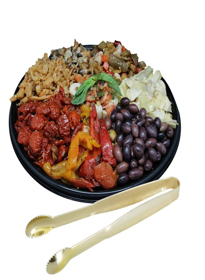 Hinmay طقم ملاقط صغيرة للمقبلات بطول 5.75 بوصة، ملاقط صغيرة من الفولاذ المقاوم للصدأ للتقديم، حفلات الشاي، المقاهي، الحلويات، طقم من 4 قطع (ذهبي) - Image 5