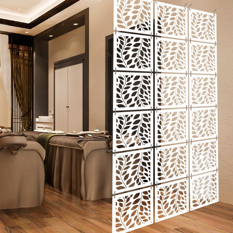 Olive Tree Olive Tree 12Pcs Hanging Room Divider Panel Modern Hanging Screen Partition for Home Decoration Living Room 115 x 115 12 PanelsOTD8087  - Image 2