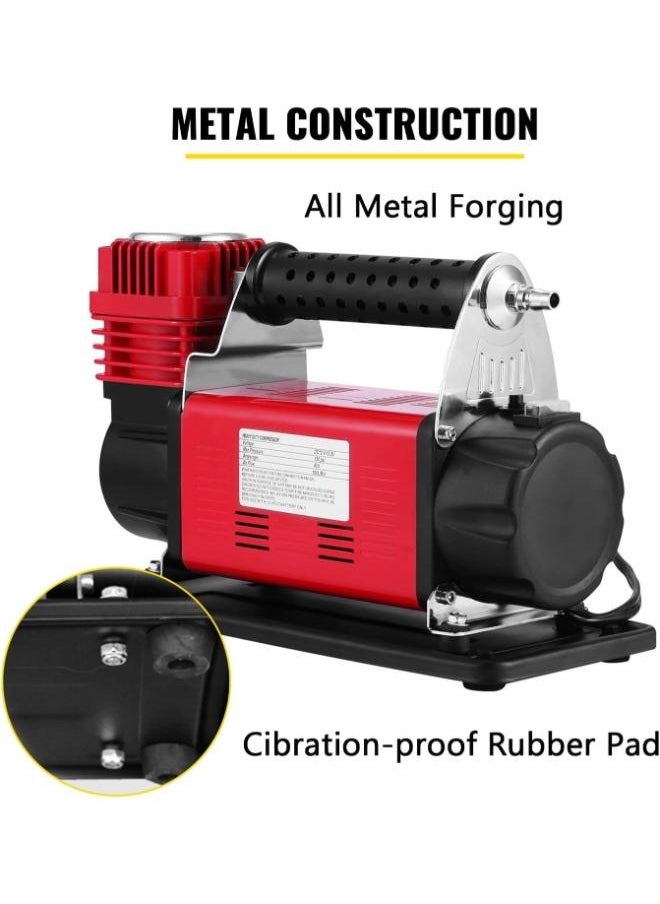 Generic Portable Air Compressor, 180L/M 150 PSI Car Tire Air Pump, Single Stage Automatic Inflator For SUVs, RVs, Bikes CSK-102-15  - Image 3