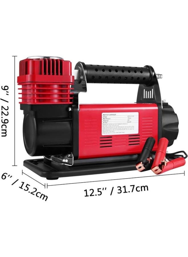 Generic Portable Air Compressor, 180L/M 150 PSI Car Tire Air Pump, Single Stage Automatic Inflator For SUVs, RVs, Bikes CSK-102-15  - Image 2