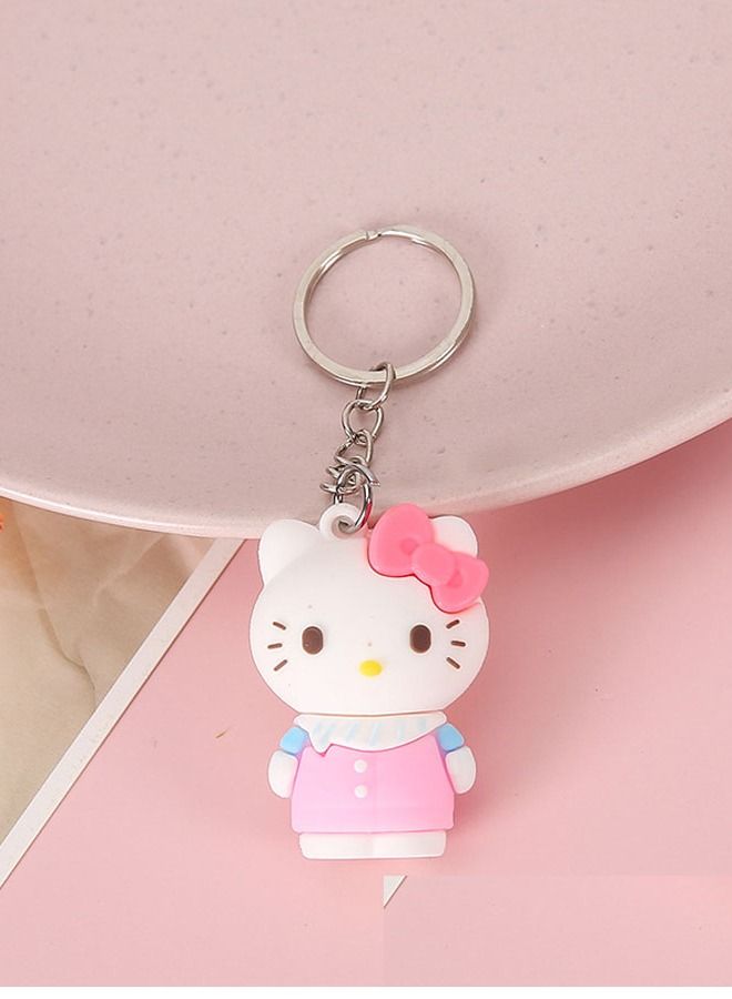 Distinguished cartoon keychain cute accessory Hello Kitty keychain fit car purse and bag cute creative gift - Image 1