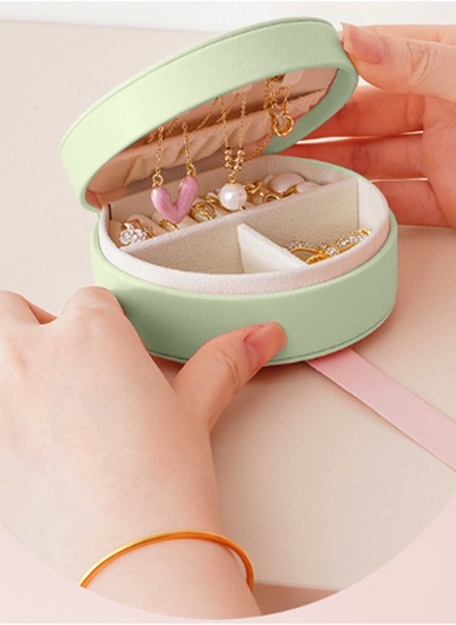 HaveDream Portable Handbag Jewelry Box, Creative Travel Jewelry Box - Light Green  - Image 5