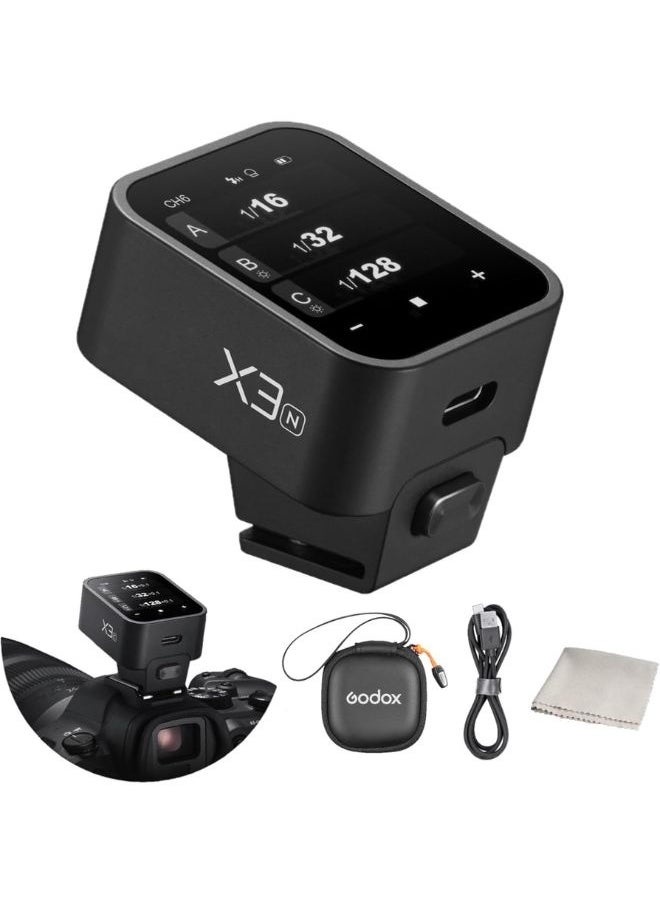 Godox Godox X3-N Wireless Flash Trigger for Nikon – TTL, HSS 1/8000s, OLED Touchscreen, TCM Function, Built-in Battery – Godox Trigger for Nikon Flash & Camera Flash Light  - Image 1