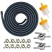 Strongthium 316 Fuel Line Hose Kit for Scooters ATVs Dirt Bikes Mini Bikes GoKarts with 316 Gas Clamps Valve Filters 66 FT - Image 2