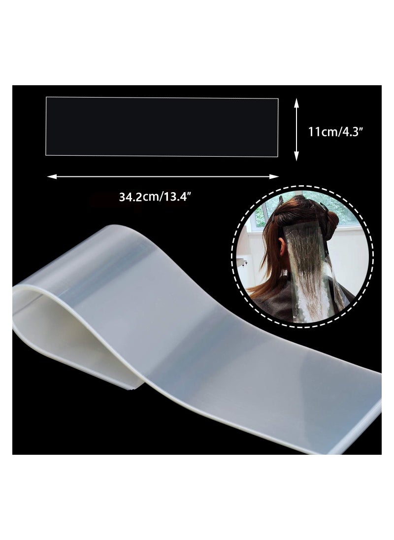 SYOSI - Hair Coloring Paper Strips, Reusable Professional Hair Highlighting Strips, Transparent Balayage Tools Ombre Hair Color, Suitable for Barber Shop and Home (100PCS) - Image 1