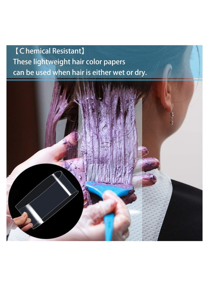 SYOSI - Hair Coloring Paper Strips, Reusable Professional Hair Highlighting Strips, Transparent Balayage Tools Ombre Hair Color, Suitable for Barber Shop and Home (100PCS) - Image 1