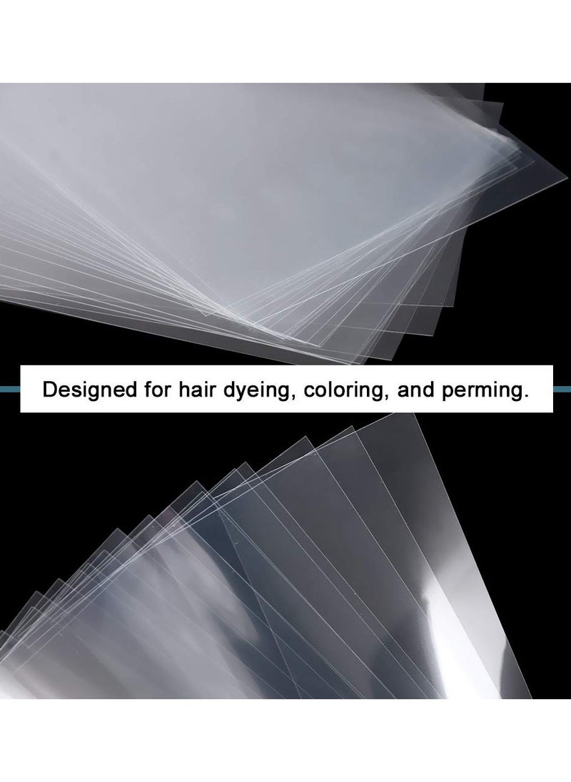 SYOSI - Hair Coloring Paper Strips, Reusable Professional Hair Highlighting Strips, Transparent Balayage Tools Ombre Hair Color, Suitable for Barber Shop and Home (100PCS) - Image 1