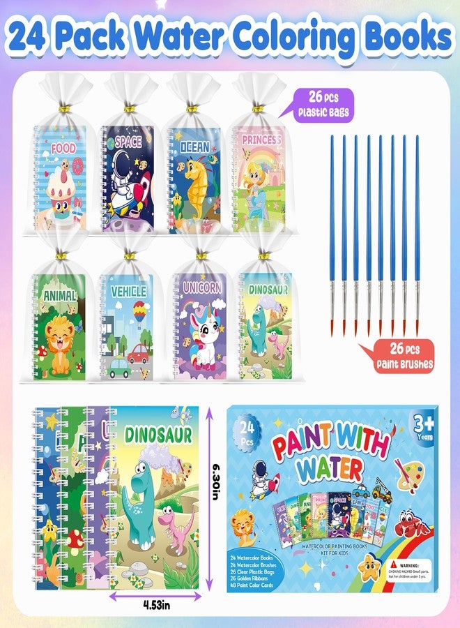 Elover Water Coloring Book for Kids Party Favors Bulk Coloring Books for Kids Ages 4-8 Birthday Arts and Crafts Goodie Bag Stuffers School Activities (24PCS-LightBlue) - Image 2