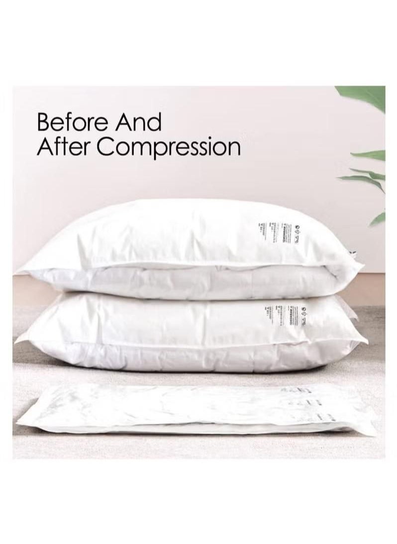 XiuWoo - Vacuum Seal Storage Bags, 10 Pack Reusable Compression Bags (2 Extra Large + 2 Large + 2 Medium + 4 Small), Premium Vacuum Storage Bags with Electric Pump for Bedding, Clothes, Curtains, Pillows - Image 1