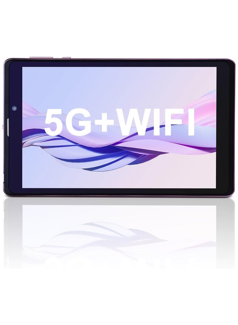 REBENUO Tablet CM815 8-inch screen LTE connectivity supports 5G band Wi-Fi connection equipped with 8GB RAM and 512GB storage space with a durable shock-resistant cover (Pink) - Image 2
