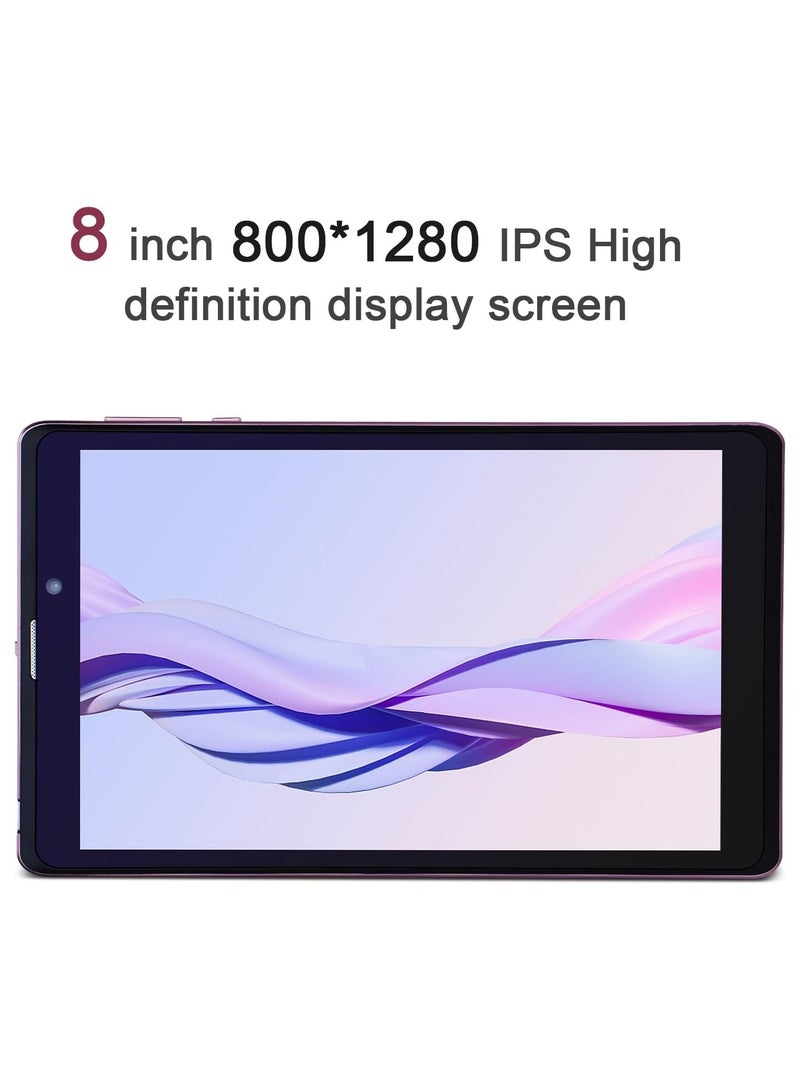 REBENUO Tablet CM815 8-inch screen LTE connectivity supports 5G band Wi-Fi connection equipped with 8GB RAM and 512GB storage space with a durable shock-resistant cover (Pink) - Image 4